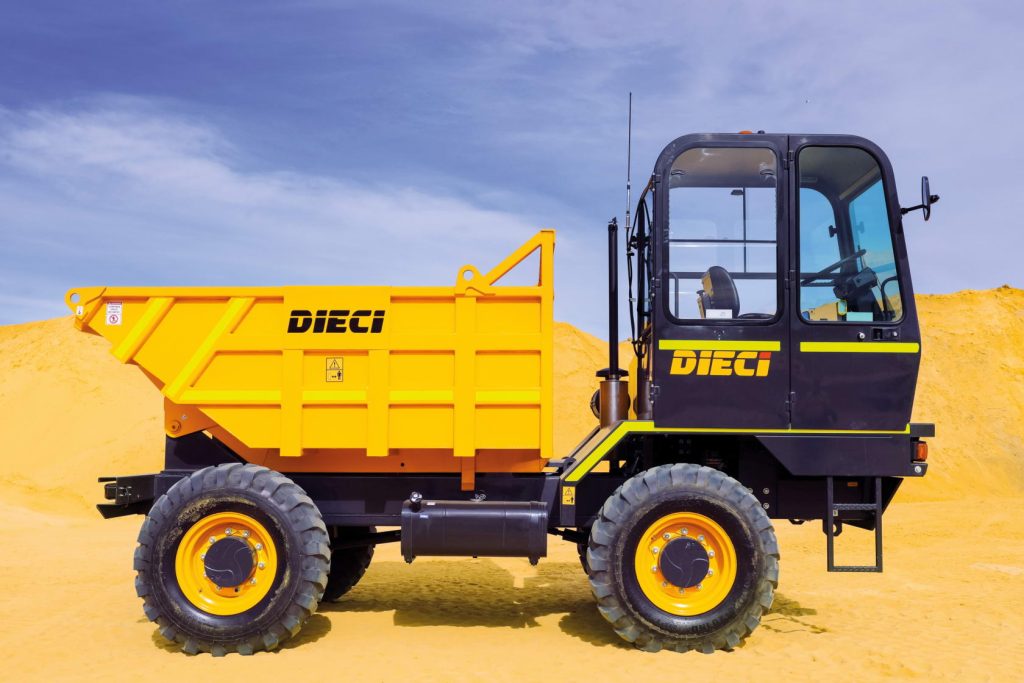 Image shows a Dieci Dump Truck