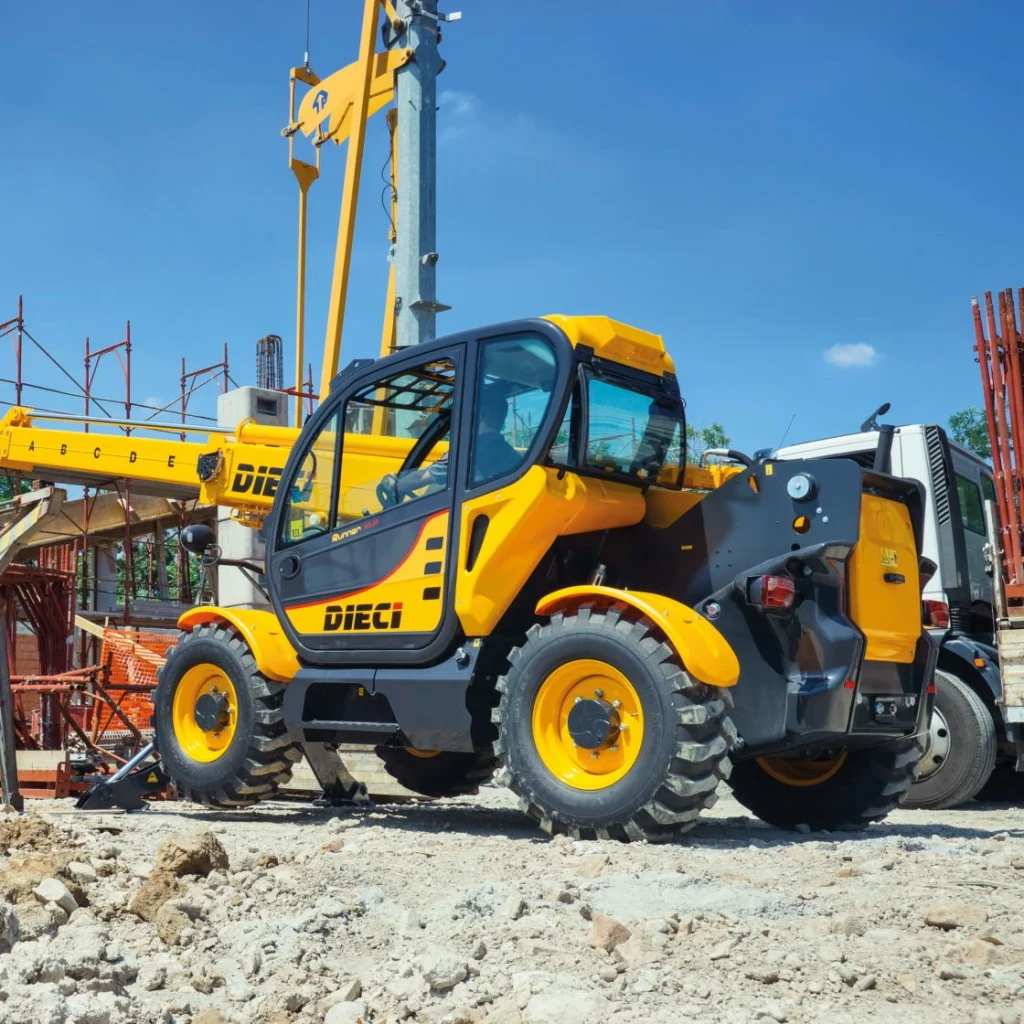 Image shows a Dieci Runner Telehandler used for construction for sale in Australia, Sydney, Brisbane, Melbourne and Perth