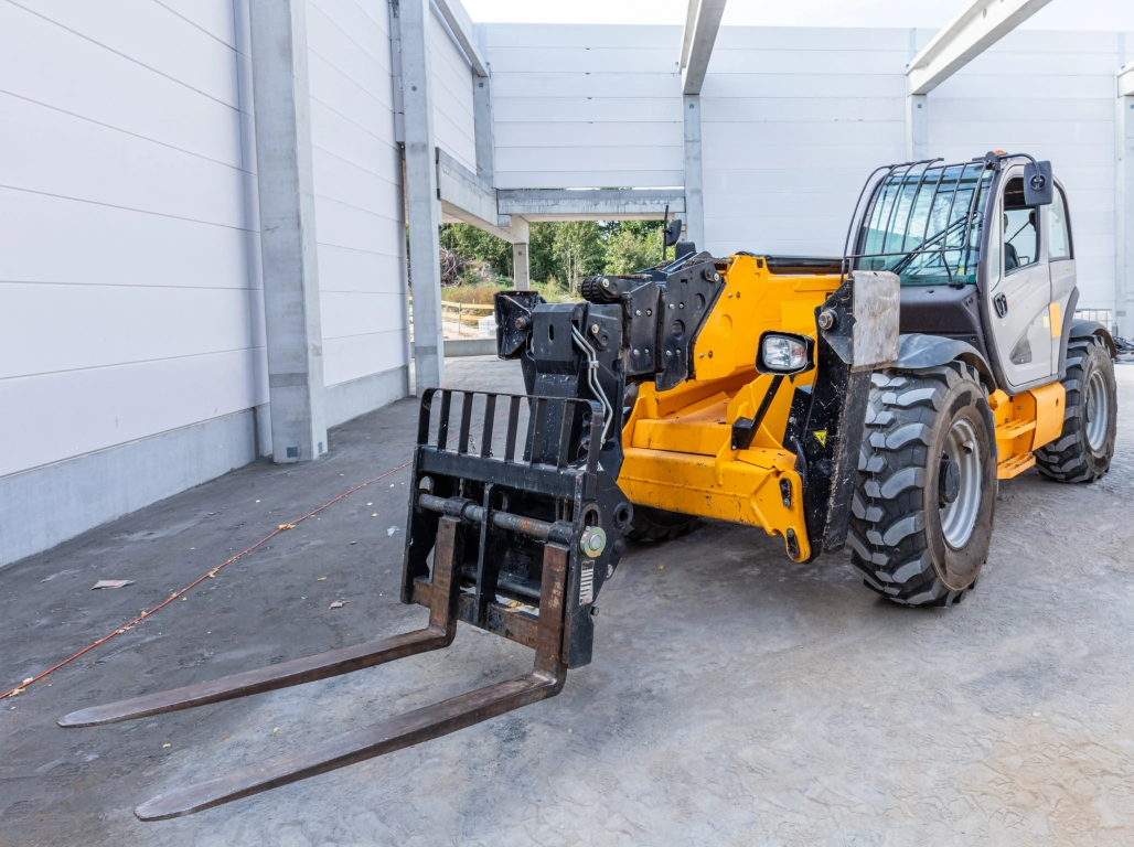 Image showing a telehandler ready for inspection to get that it is telehandler still fit for purpose