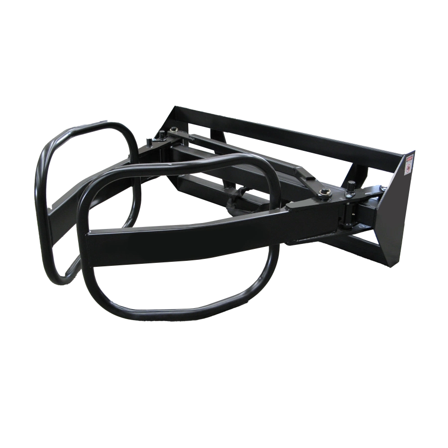 bale clamp / bale grab attachment for telehandler, used for moving hay bales, cotton bales, silage bales etc on Australian farms and in the agriculture sector