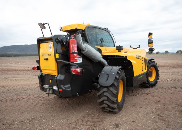 rear view of a Dieci Cotton Pro 7t Telehandler
