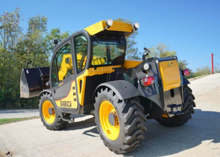 Left rear view of Dieci Dedalus 3t Telehandler in Melbourne Australia