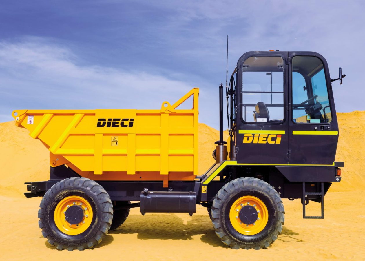 Image shows a Dieci Dump Truck