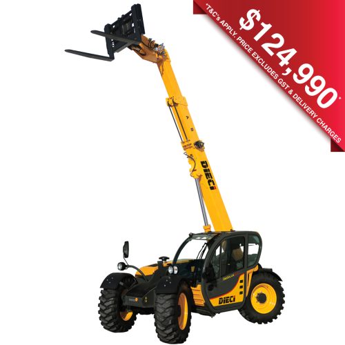 Image shows the Dedalus 30.7 telehandler on EOFY sale