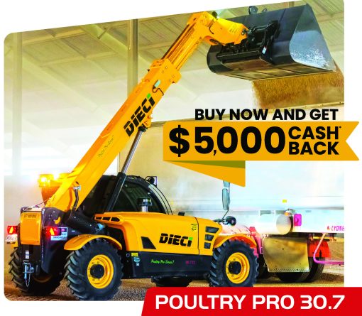 Image shows the Dieci Poultry pro with a promotion