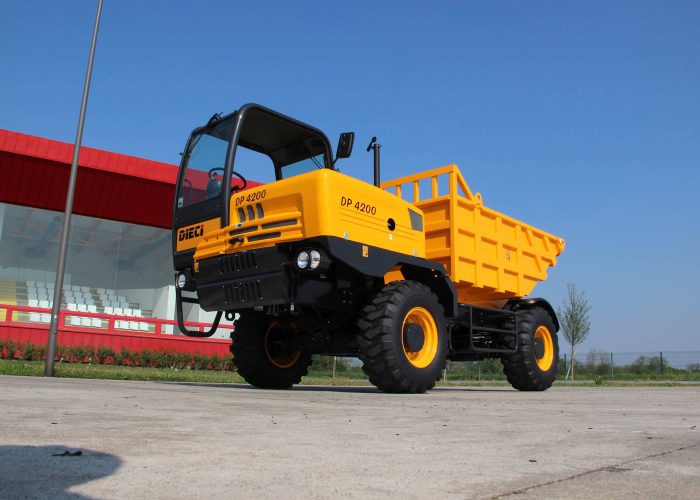 front left view of a Dieci DP4200 Dump Truck