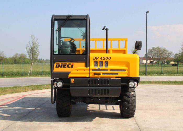 front view of the Dieci DP4200 Dump Truck ready to work on a mine in Western Australia
