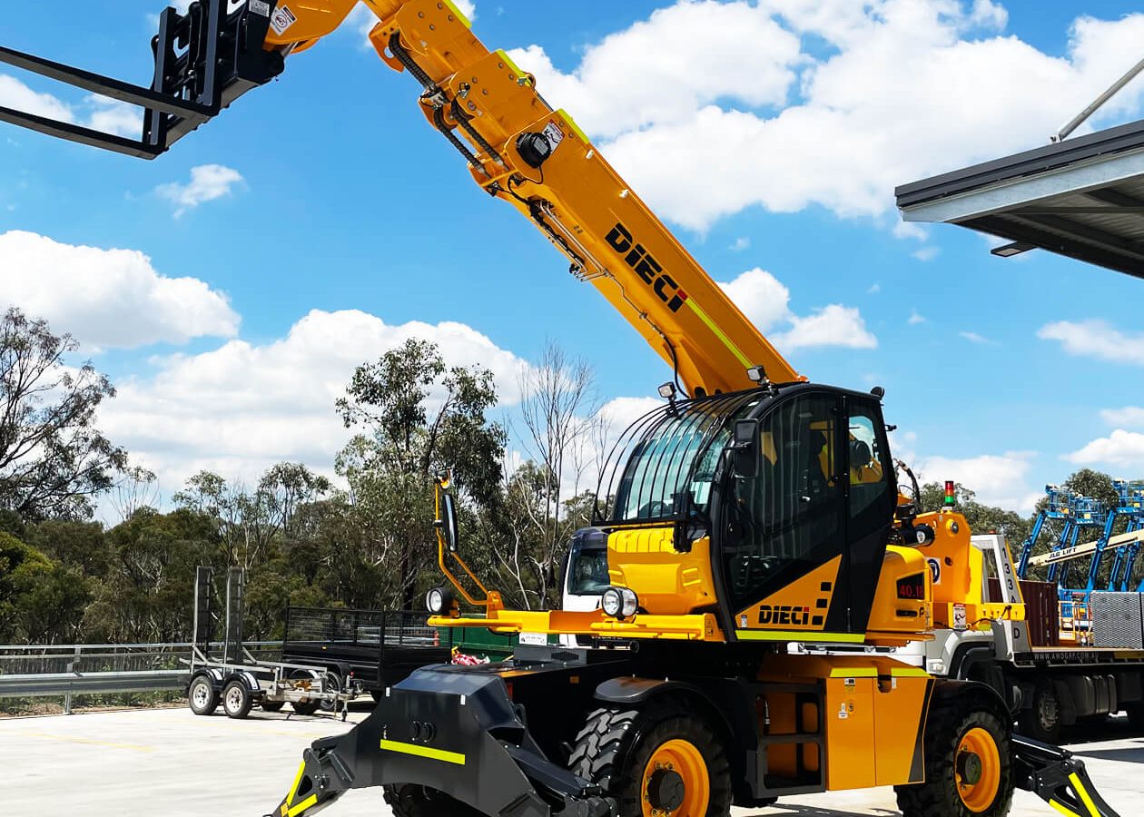 Dieci telehandler with extended arm
