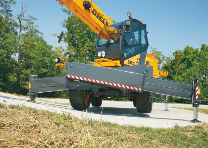 Pegasus 360 50.21 5t Rotating Telehandler working on an infrastructure project in Australia